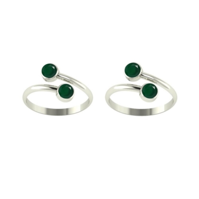 Green Onyx Toe Ring
