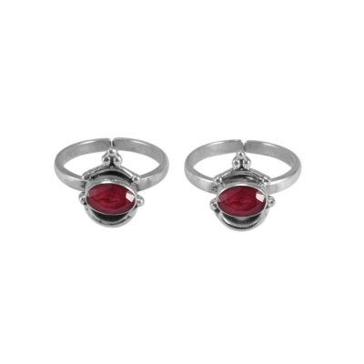 Red Onyx Toe Ring