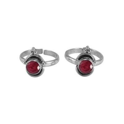 Red Onyx Toe Ring
